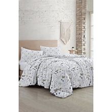 Monohome Butterfly Flower Luxury Pamuk Saten Çift Kişilik Nevresim Takımı