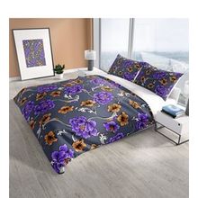Monohome Cattleya Floral 3d Pamuk Saten Çift Kişilik Nevresim Takımı