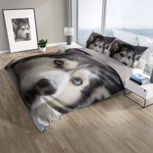 Monohome Cattleya Husky 3d Pamuk Saten Çift Kişilik Nevresim Takımı