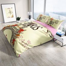 Monohome Cattleya Paris 3D Pamuk Saten Çift Kişilik Nevresim Takımı