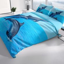 Monohome Dolphin 3 3D Pamuk Saten Çift Kişilik 200x220 cm Nevresim Takımı