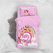 Monohome Fairy Princes 3D Pamuk Saten Bebek Nevresim Takımı