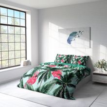 Monohome Flamingo II 3D Pamuk Saten Çift Kişilik 200x220 cm Nevresim Takımı