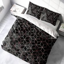 Monohome Gold Cube 3d Pamuk Saten Çift Kişilik Nevresim Takımı