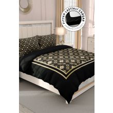 Monohome Gold Deco 3D Pamuk Saten Çift Kişilik Nevresim Takımı