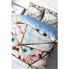 Monohome Goldline Flowers 3D Renkli Çift Kişilik 200x220 cm Nevresim Takımı