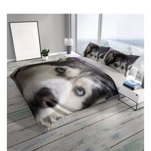 Monohome Husky 3D Pamuk Saten Çift Kişilik 200x220 cm Nevresim Takımı