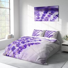Monohome Lavender 3D Pamuk Saten Çift Kişilik Nevresim Takımı