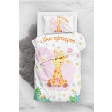 Monohome Like Giraffe 3D Pamuk Saten Bebek Nevresim Takımı
