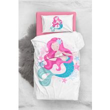 Monohome Mermaid 3D Pamuk Saten Bebek Nevresim Takım