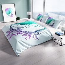 Monohome Moon 3D Dijital Baskılı Çift Kişilik 200x220 cm Nevresim Takımı
