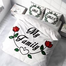 Monohome My Family 3D Pamuk Saten Çift Kişilik 200x220 cm Nevresim Takım