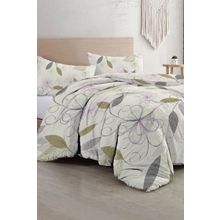 Monohome Natura Zeytin Dalı 200x220 cm Beyaz Pamuklu Çift Kişilik Nevresim Takımı