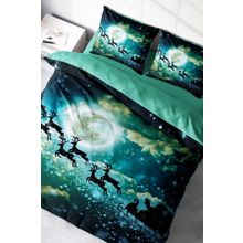 Monohome NY Deer 3D Pamuk Saten Çift Kişilik 200x220 cm Nevresim Takımı