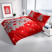 Monohome NY Pine 3D Pamuk Saten Çift Kişilik 200x220 cm Nevresim Takımı