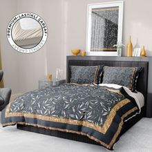Monohome Premium Luxury 3d Pamuk Saten Dark Leaf Çift Kişilik Nevresim Takımı
