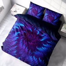 Monohome Purple Energy 3D Pamuk Saten Çift Kişilik Nevresim Takım