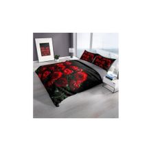 Monohome Red Roses 3D Pamuk Saten Çift Kişilik 200x220 cm Nevresim Takımı