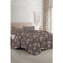 Monohome Retro Flowers Luxury Pamuk Saten Çift Kişilik Nevresim Takımı