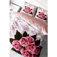 Monohome ROSE-1008 Naturel Renkli Çift Kişilik 200x220 cm Nevresim Takımı