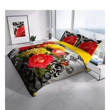 Monohome Rose1006 3D Dijital Baskılı Çift Kişilik Nevresim Takımı