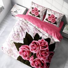 Monohome Rose1008 3D Pamuk Saten Çift Kişilik 200x220 cm Nevresim Takımı