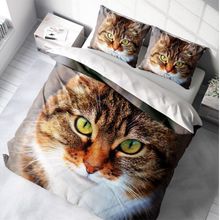 Monohome Tabby 3D Pamuk Saten Çift Kişilik 200x220 cm Nevresim Takımı