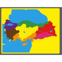 Montessori Türkiye Bölgeler Haritası Puzzle