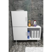 Moonlife Beyaz 2 Kapaklı L Çok Amaçlı Banyo Dolabı