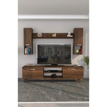 Moonlife Ceviz İstanbul Dolaplı Tv Ünitesi