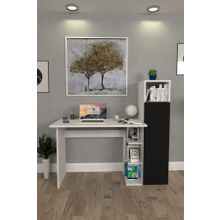 Moonlife Diamond Dolapli Siyah Çalışma Masası