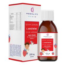 Moonlife Pro Kids L-Arginine Çilek Aromalı Multi Vitamin 150 ml Şurup