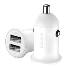 More TR Baseus Grain Pro Dual Usb 4.8A Max Çıkışlı Hızlı Araç Şarj Başlık