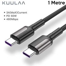 More TR Kuulaa Type C Type-C PD 60 W QC 4.0 1 mt Hızlı Şarj ve Data Kablosu