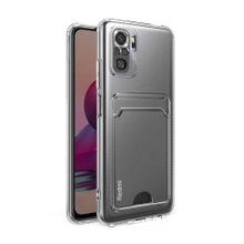 More TR Xiaomi Poco M5S Kartlıklı Şeffaf Zore Setra Clear Silikon Kapak Kılıf