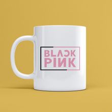 Morinna MR18 Black Pink Tasarımlı Beyaz Kupa