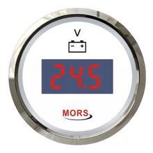 Mors 12-24V Dijital Akü Göstergesi Beyaz Voltmetre