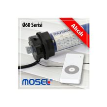 Mosel 10 Nm 60'lık Alıcılı Tüp Panjur Perde Motoru
