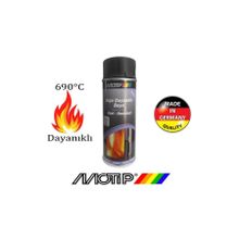 Motip 400 ml 690 C Yüksek Isıya Dayanıklı Siyah Boya
