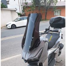 Motocam Motolüx Wow 150 Ön Cam 2023-2026 Model 75 cm Siyah Renkli 4 mm Uzun Motosiklet Rüzgarlık