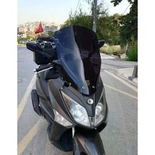Motocam SYM Joymax250 I 2013-2016 Model 65 cm Siyah Renkli 4 mm Orta Ön Cam Siperlik