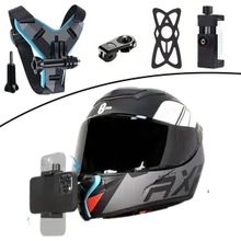 Motorsiklet Kask Önü Takılan Telefon Tutucu Aksiyon Kamerası Takılabilen Aparat