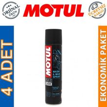 Motul E9 Wash Wax Spray 400 ml 4'lü Temizleme ve Parlatma Cilası