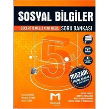 Mozaik Yayınları 5. Sınıf 2025 Sosyal Bilgiler Soru Bankası