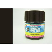 Mr. Hobby H462 Gunze 10 ml Black Brown Aqueous Serisi Maket Boyası