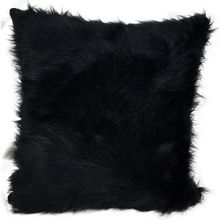Mrs.Gugar 43x43 cm Siyah Peluş Kırlent Kılıfı