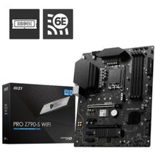 MSI LGA1700 MB PRO Z790-S WIFI INTEL Z790 DDR5 6600 OC 2XM2 4XSATA HDMI DP WIFI 6E 2.5 Gbps LAN ATX Anakart