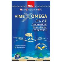 MSL Vimex Omega Plus 60 Kapsül Balık Yağı