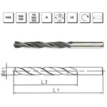 MTE B00000010330 Makina Takım 3.3 mm HSS DIN 338 Silindirik Saplı Haddeli Matkap Ucu