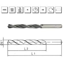 MTE B00000010620 Makina Takım 6.2 mm HSS DIN 338 Silindirik Saplı Haddeli Matkap Ucu